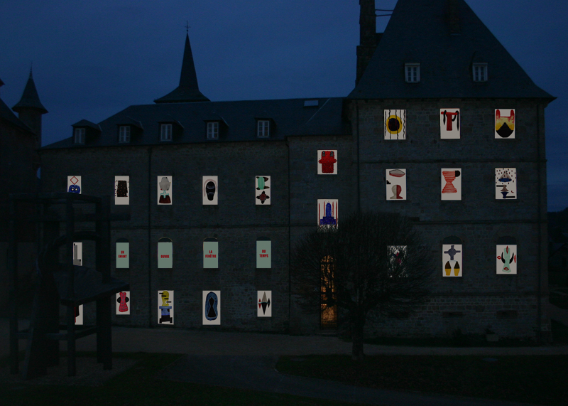 Fenêtres de l'Abbaye de nuit